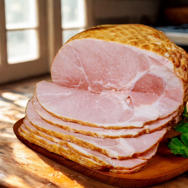Old Fashioned Boneless Ham Half (5lb+) - Ossian Smoked Meats